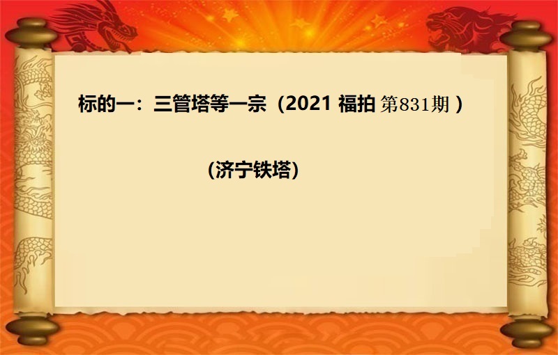 标的一(yī)：三管塔等一(yī)宗（2021 福拍  第831期）