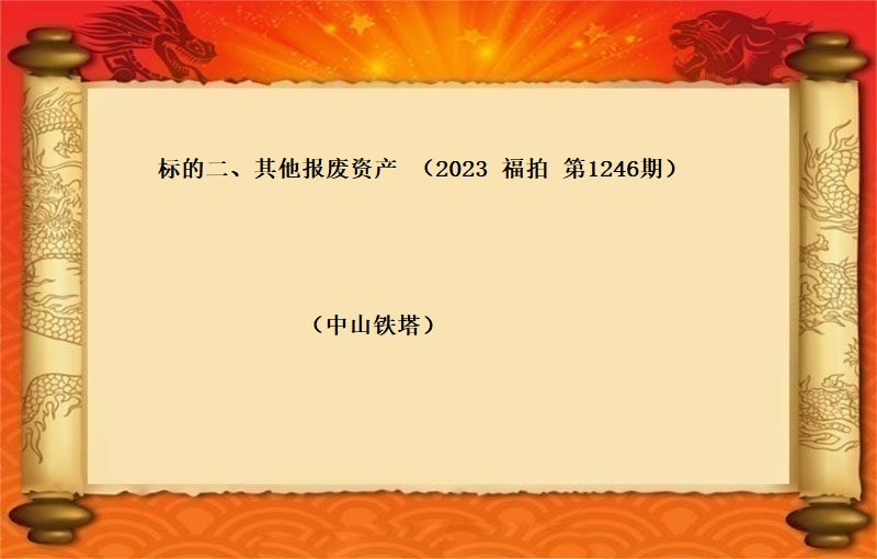 标的二、其他報(bào)廢資産 （2023 福拍 第1246期）