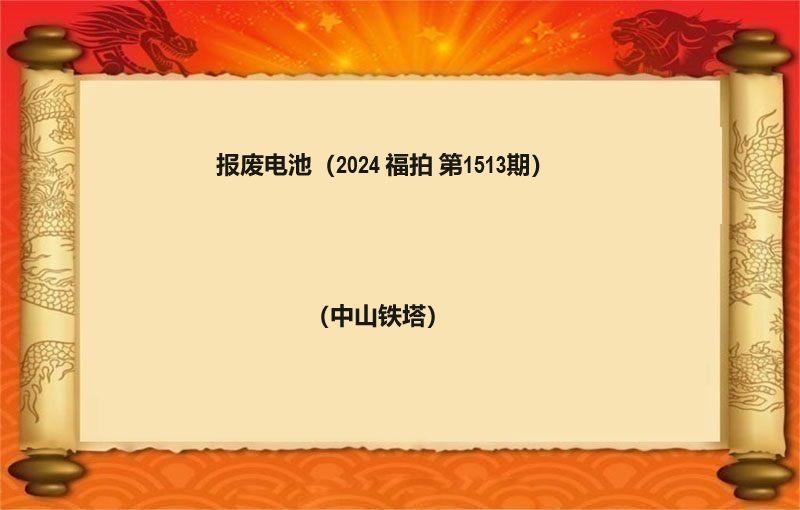 報(bào)廢電(diàn)池（按噸拍賣）（2024 福拍 第1513期）